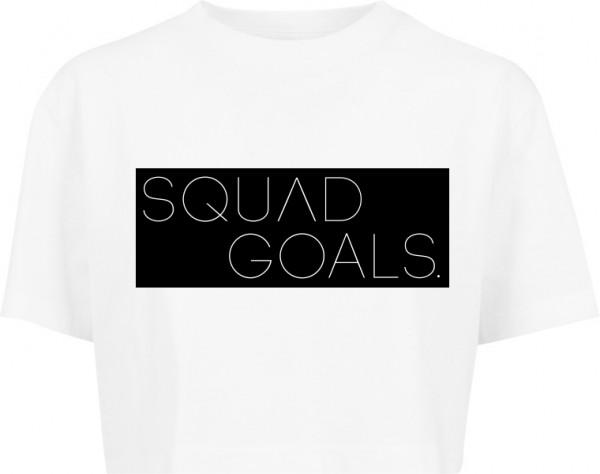 "SQUAD GOALS" Ladies Short Oversized Tee