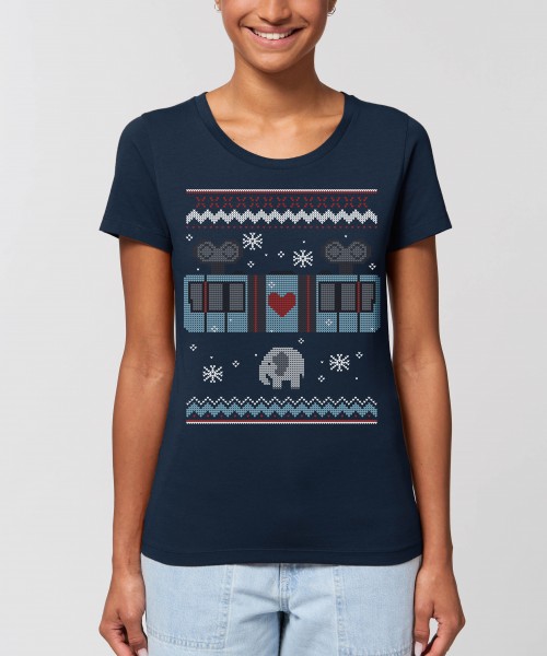 Damen T-Shirt "Schneebebahn"