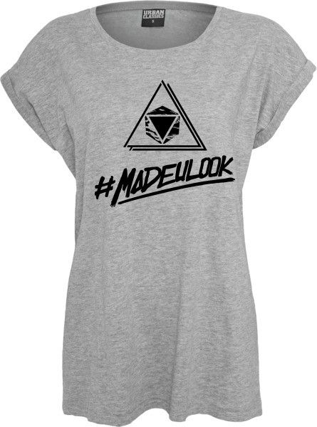 "#MADEULOOK" Ladies Extended Shoulder Tee