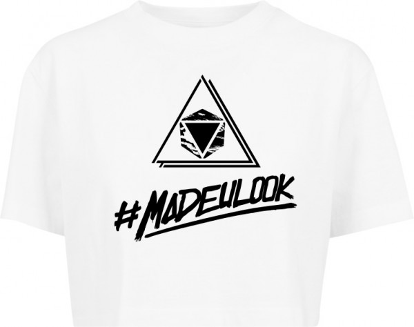 "#MADEULOOK" Ladies Short Oversized Tee